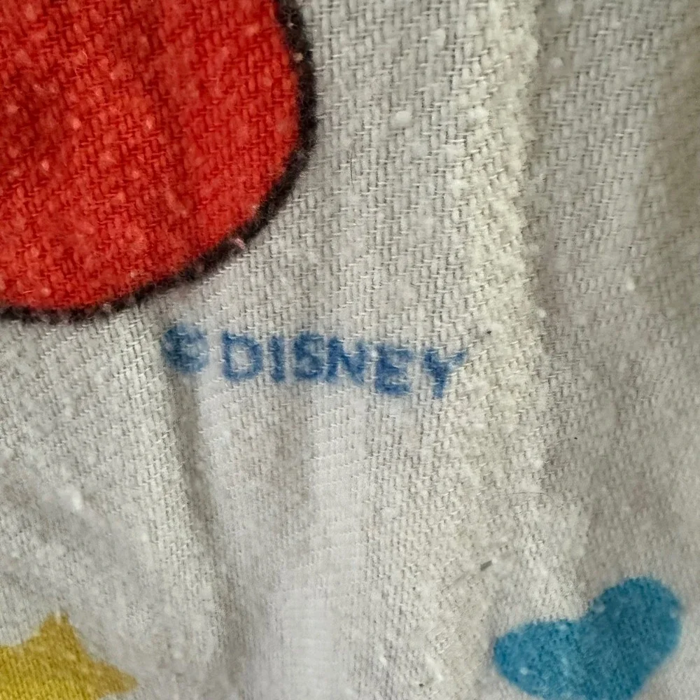Vintage Disney Baby Mickey‎ Minnie Mouse ABC Blocks Balloons Blanket
